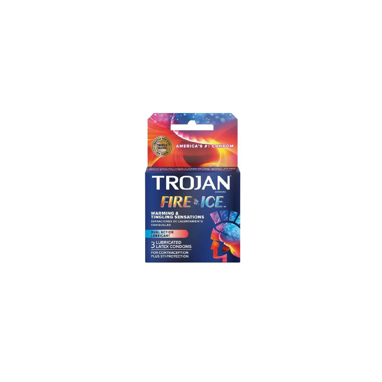 Trojan Fire & Ice Lubricated Latex Condoms - Maximum Pleasure Trojan Fire & Ice Lubricated Latex Condoms - Maximum Pleasure