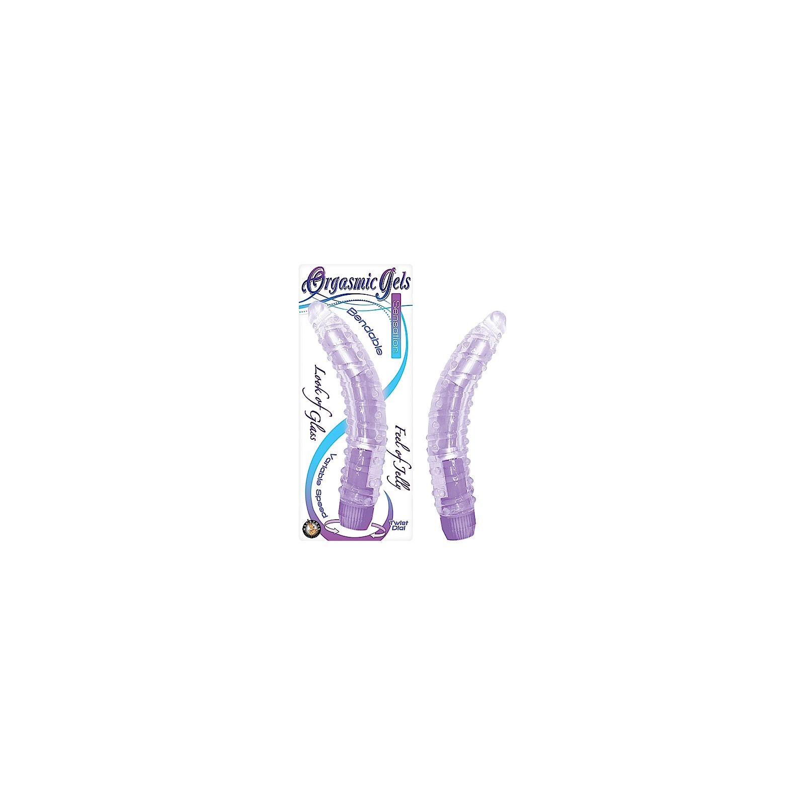 Orgasmic Gels Sensation 7in Vibe Purple Orgasmic Gels Sensation 7in Vibe Purple
