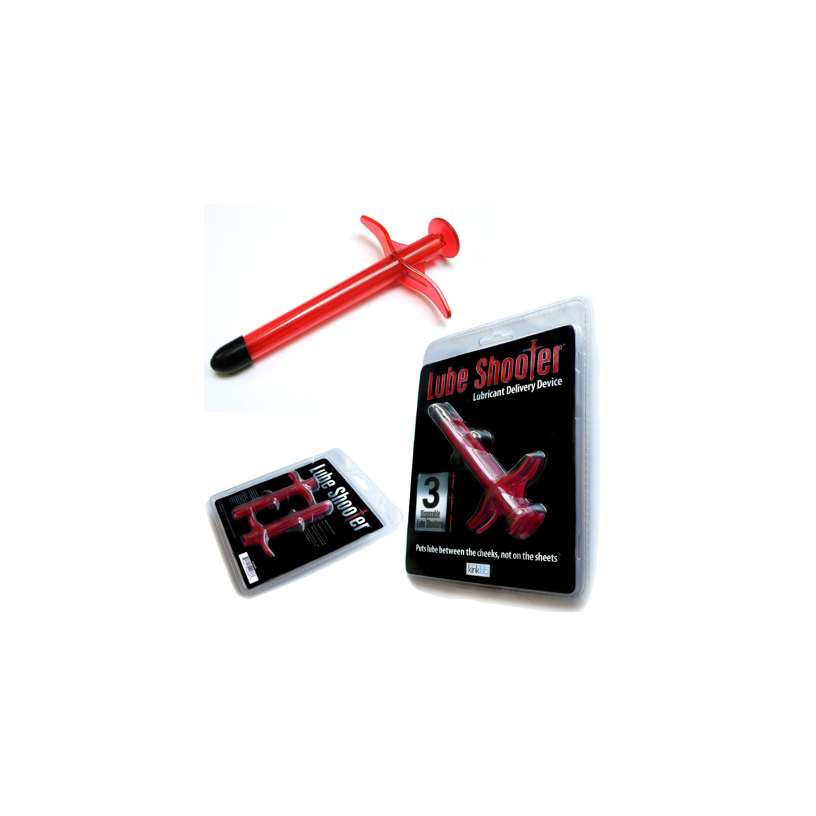 KinkLab Red Lube Shooter (3 Pack) KinkLab Red Lube Shooter (3 Pack)