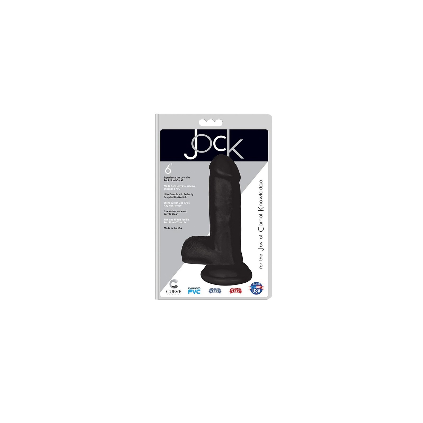 Jock Dong con Testículos 6in Medianoche Jock Dong con Testículos 6in Medianoche