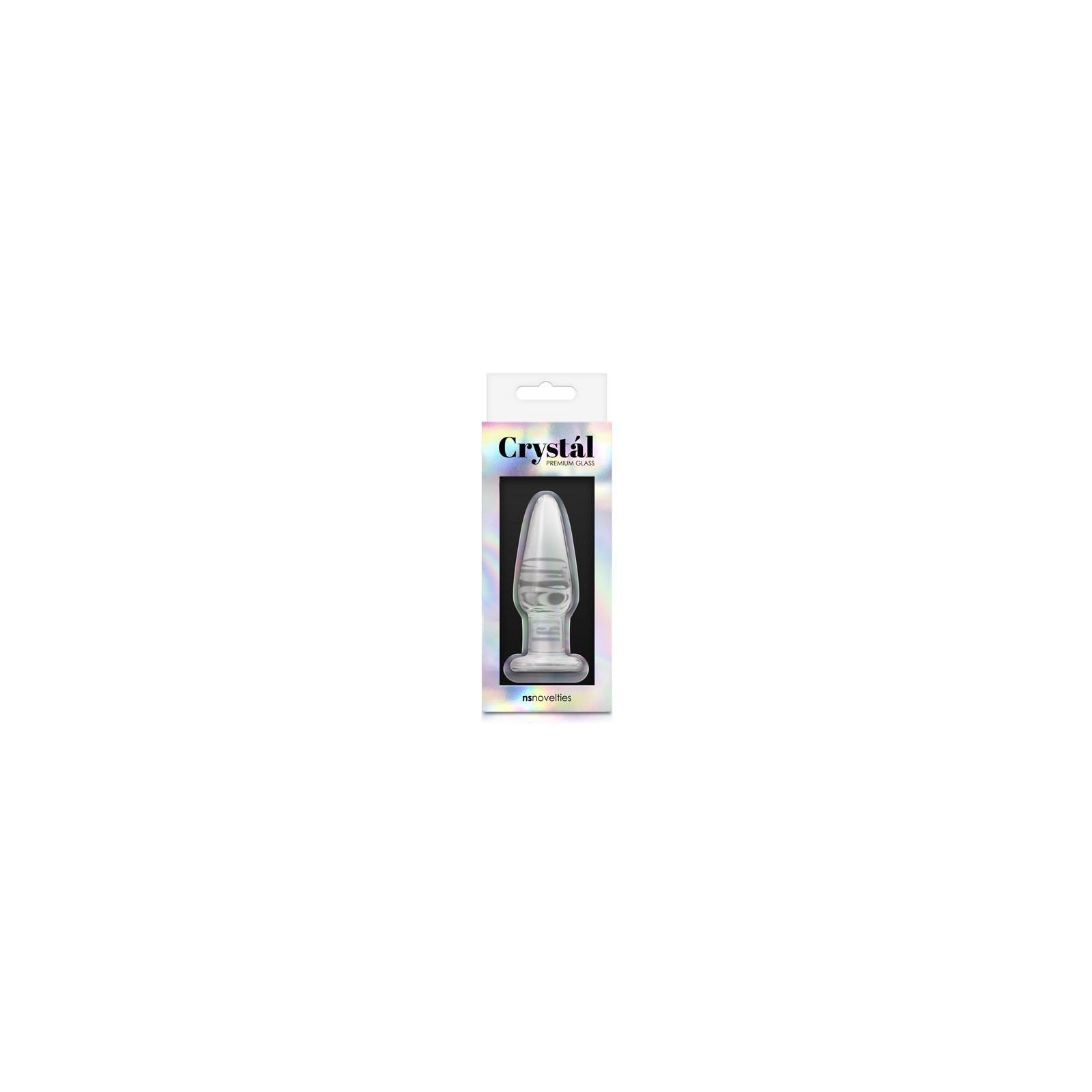 Crystal Tapered Glass Anal Plug Small Transparent Crystal Tapered Glass Anal Plug Small Transparent