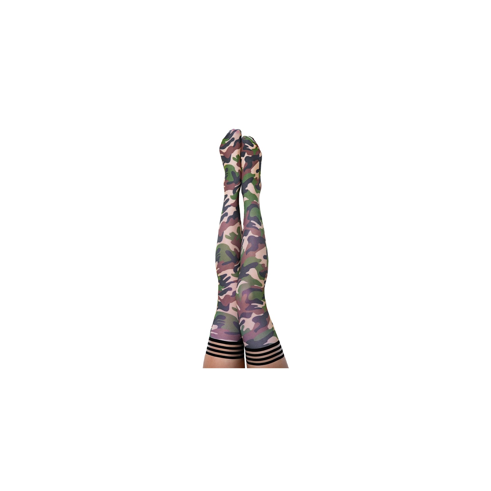 Kixies Alex Camouflage Thigh-Highs Size B Kixies Alex Camouflage Thigh-Highs Size B