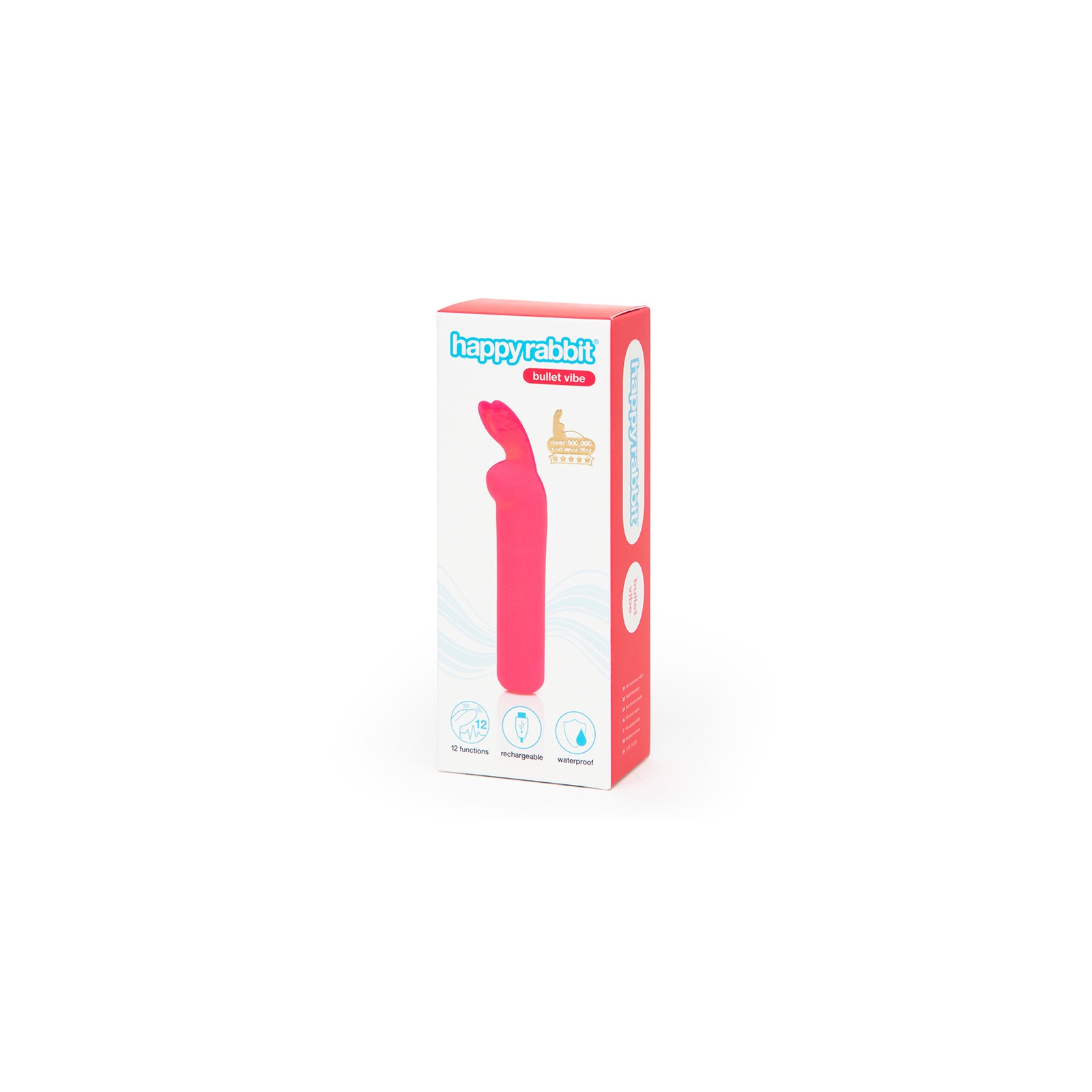 Vibrador Bullet de Silicona Recargable Happy Rabbit Rosa Vibrador Bullet de Silicona Recargable Happy Rabbit Rosa