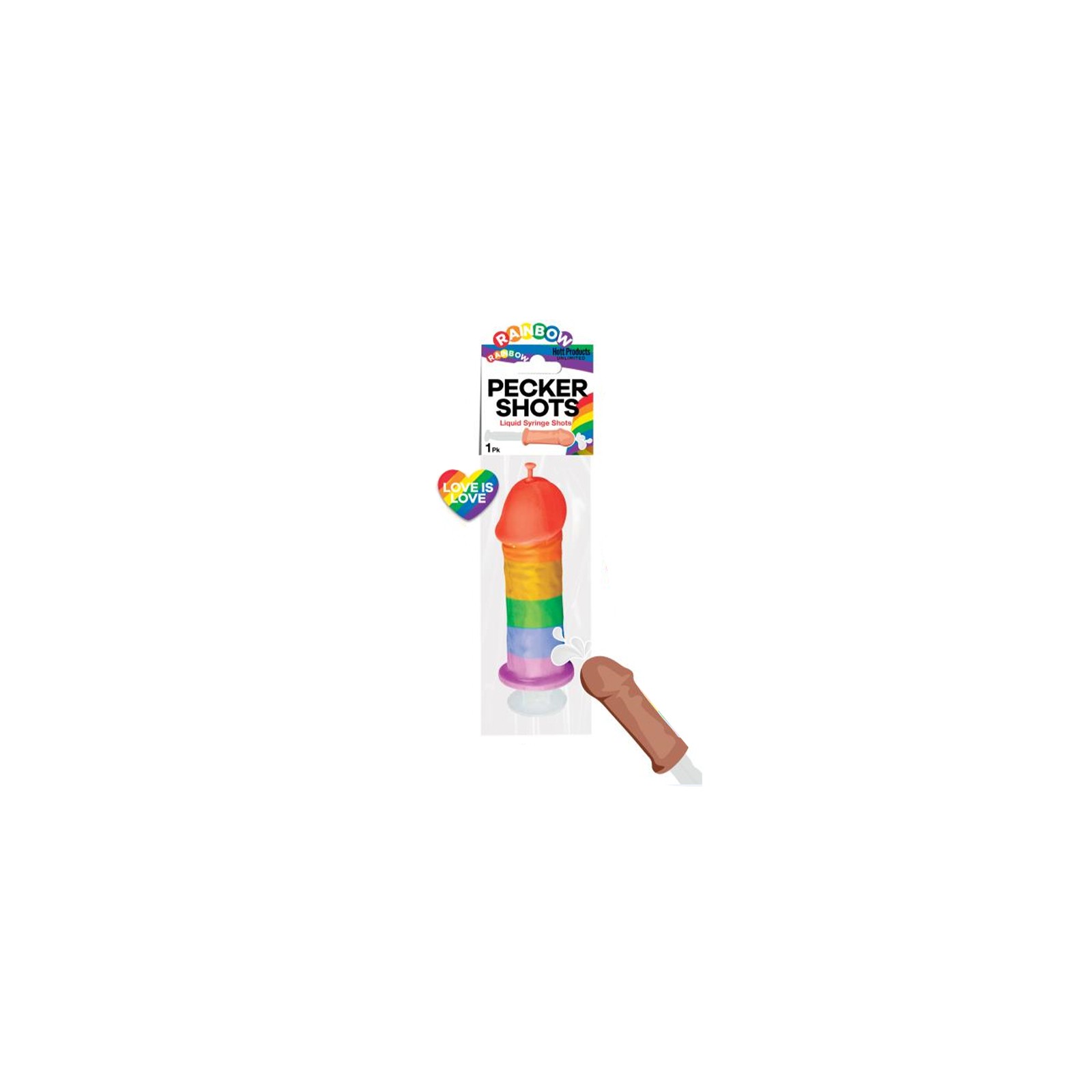 Pecker Shot Syringe - Rainbow Pecker Shot Syringe - Rainbow