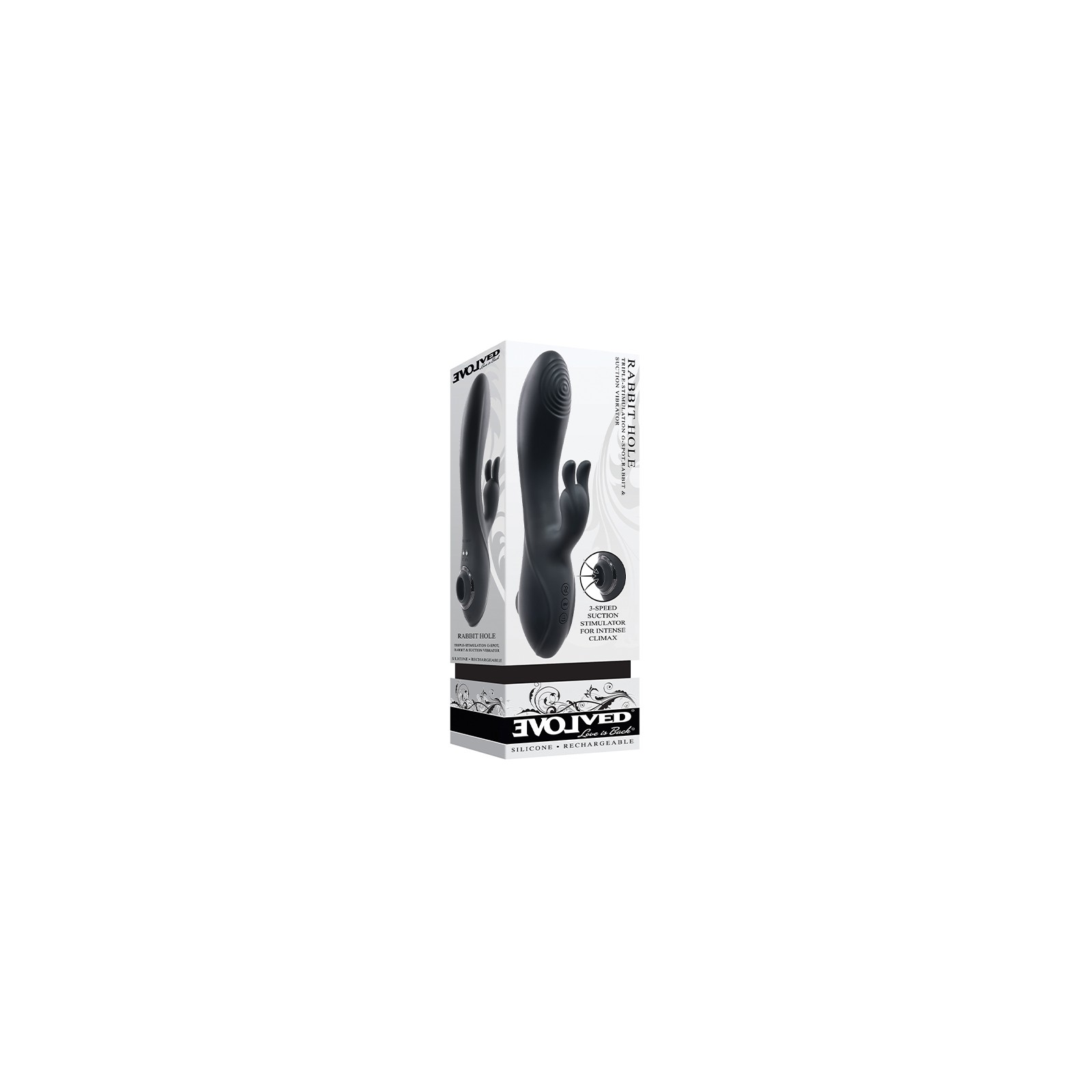 Evolved Rabbit Hole Vibrador Succión 3 en 1 Evolved Rabbit Hole Vibrador Succión 3 en 1