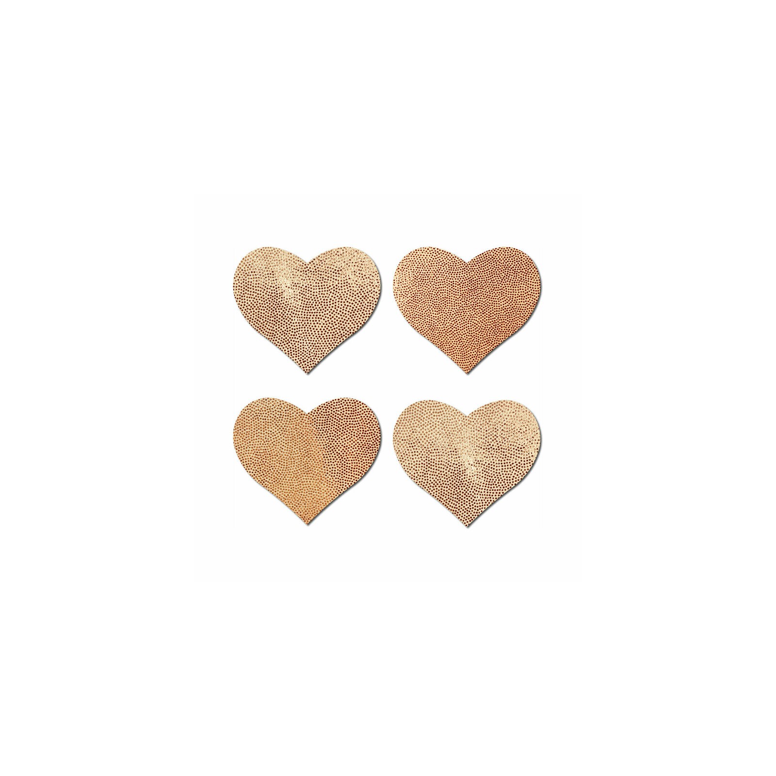 Pastease Petites Liquid Hearts Rose Gold Pasties 2-Pack Pastease Petites Liquid Hearts Rose Gold Pasties 2-Pack
