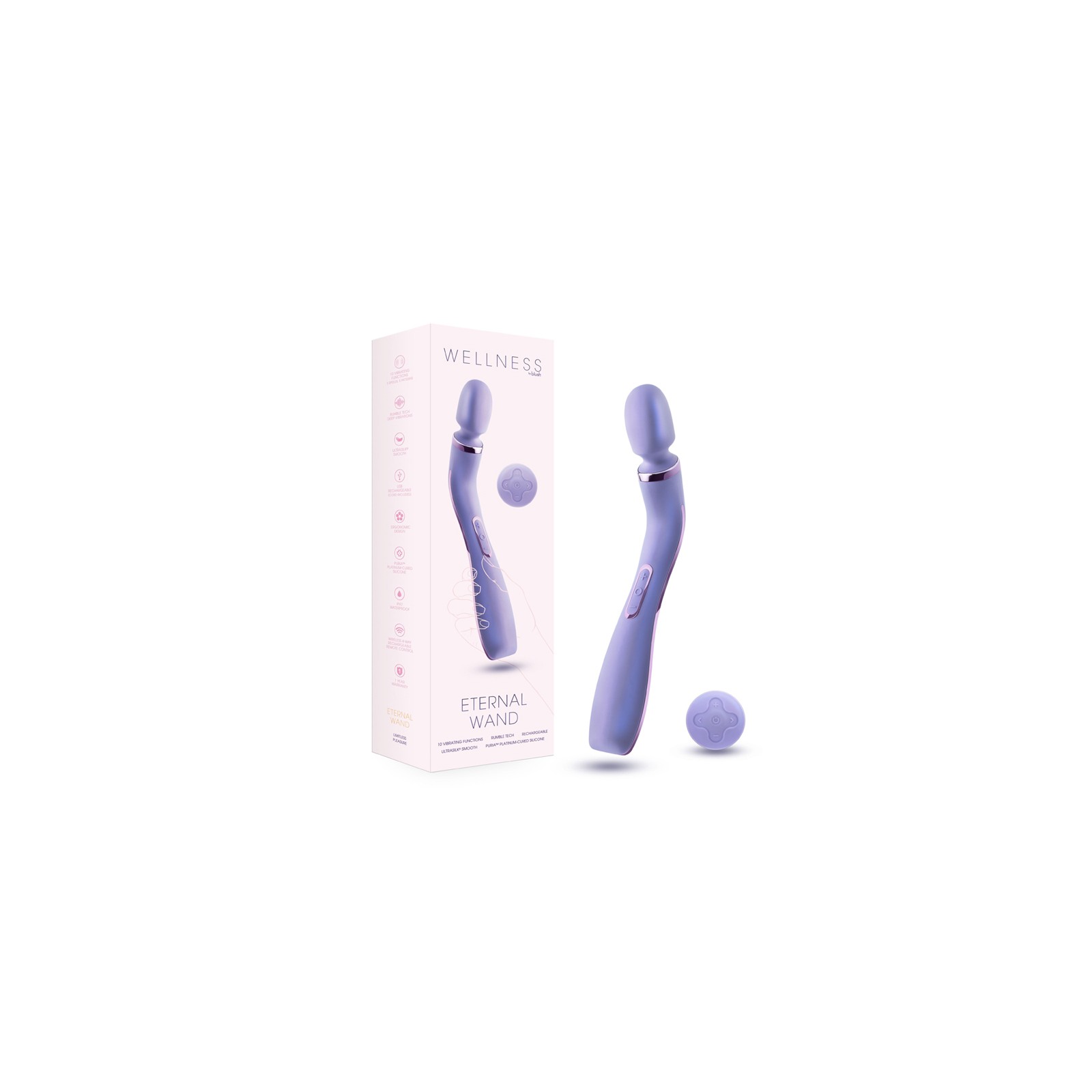 Wellness Eternal Wand Lavanda - Herramienta de Masaje Recargable Wellness Eternal Wand Lavanda - Herramienta de Masaje Recargable