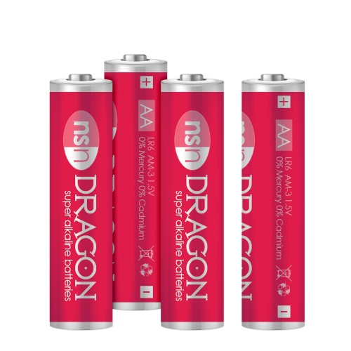 Baterías Alkalinas AA Dragon