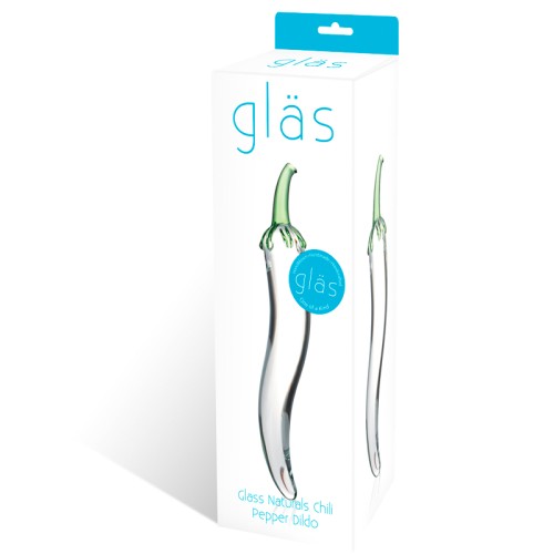 Glas 8.25 inch Glass Naturals Chili Pepper Dildo