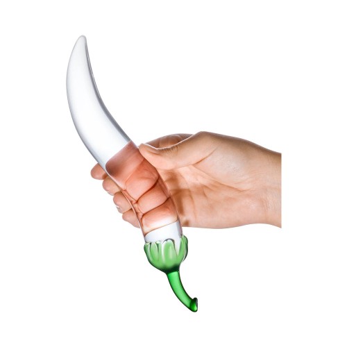 Glas 8.25 inch Glass Naturals Chili Pepper Dildo