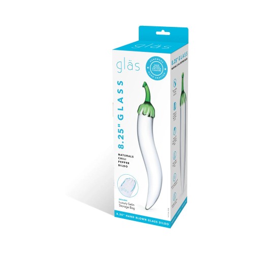 Glas 8.25 inch Glass Naturals Chili Pepper Dildo