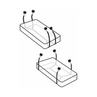 Pipedream Wraparound Mattress Restraints Kit