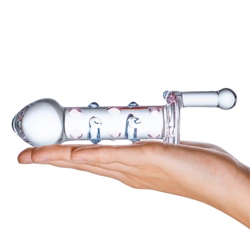 Candy Land 6.5 in. Glass Rotating Dildo
