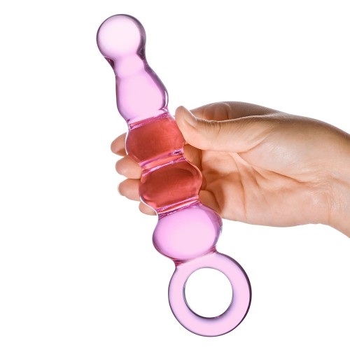 Glas Beaded Anal Slider Glass Dildo for Ultimate Pleasure