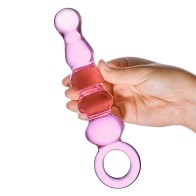 Glas Beaded Anal Slider Glass Dildo for Ultimate Pleasure
