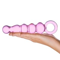 Glas Beaded Anal Slider Glass Dildo for Ultimate Pleasure
