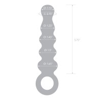 Glas Beaded Anal Slider Glass Dildo for Ultimate Pleasure