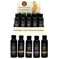 Earthly Body Natural Massage Oil Counter Display Set