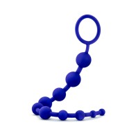 Luxe Silicona 10 Perlas para Juego Anal en Índigo