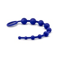 Luxe Silicona 10 Perlas para Juego Anal en Índigo