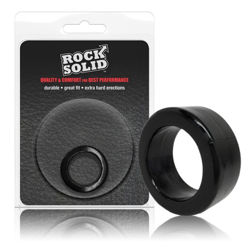 Rock Solid Black O Ring - Enhanced Pleasure