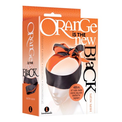 The 9's Satin Sash Reversible Blindfold/Restraint