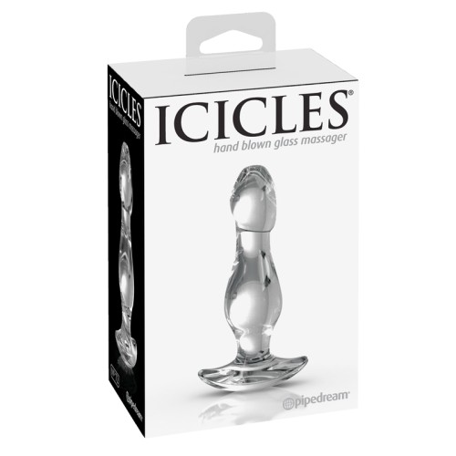 Plug Anal de Cristal Pipedream Icicles No. 72 para Juegos Sensuales