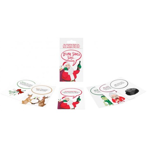 Drunk Santa Says Drinking Card Game Fun Party