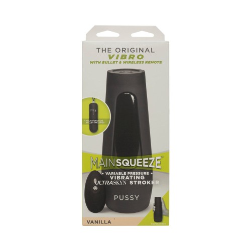 Main Squeeze La Original Vagina Vibrante de Vainilla para Placer Estimulante