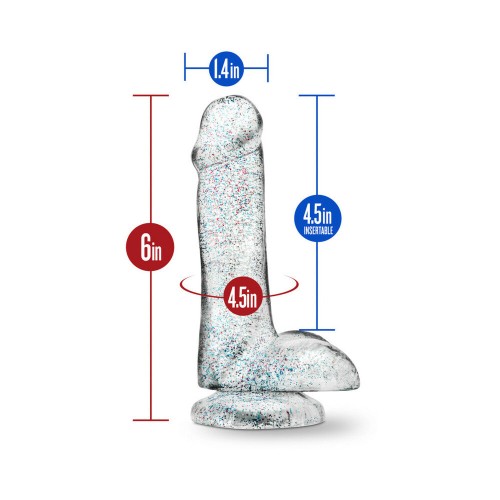 Naturally Yours 6 Inch Glitter Cock for Pleasure