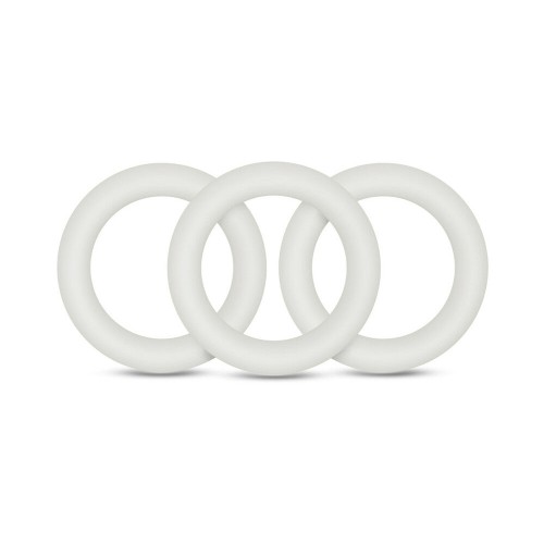 Performance VS2 Pure Silicone Cockrings 3-Pack Small White