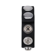 Rock Solid Silaflex 5-Snap Adjustable Cock Ring Black