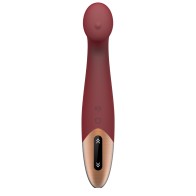 Vibrador G-Spot Tethys con Panel Táctil Rojo Vino