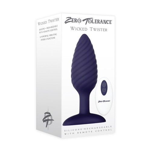 Plug Anal Texturizado Vibrante Wicked Twister