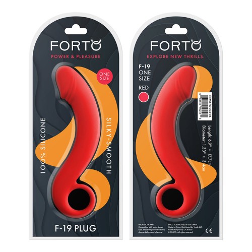 Forto F-19 Tapón Anal Silicona Rojo