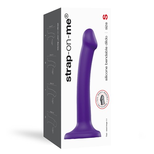 Bendable Dual-Density Silicone Dildo Strap-On-Me Purple Size S