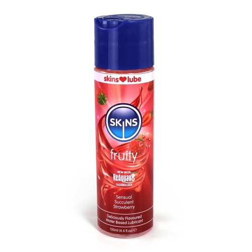 Skins Strawberry Water-Based Lubricant 4 oz. - Delicious Pleasure