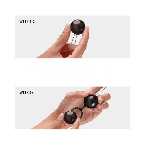 Conjunto de Bolas Kegel LELO BEADS Noir Negro