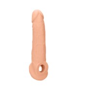 RealRock Extensor de Pene Realista de 9 Pulgadas - Beige