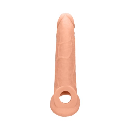 RealRock Extensor de Pene Realista de 9 Pulgadas - Beige