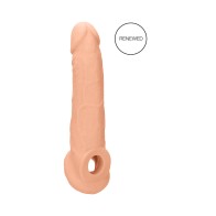 RealRock Extensor de Pene Realista de 9 Pulgadas - Beige