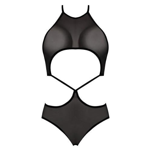 Magic Silk Crotchless Underboob Teddy