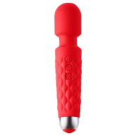 Luv Inc Lw96 Vibrador Recargable de Varita Roja