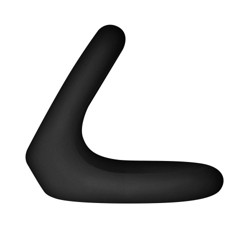 Forto F-22 Anillo D-Ring de Silicona para Pene y Testículos Mediano Negro