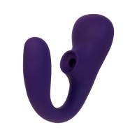 Vibrador Doble de Sonic Recargable VeDO Suki Plus Púrpura Oscuro