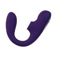 Vibrador Doble de Sonic Recargable VeDO Suki Plus Púrpura Oscuro