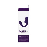 Vibrador Doble de Sonic Recargable VeDO Suki Plus Púrpura Oscuro