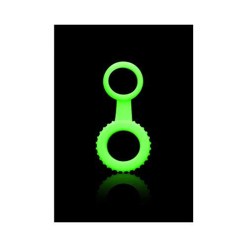 Ouch! Glow in the Dark Cockring & Ball Strap for Thrilling Bondage Fun