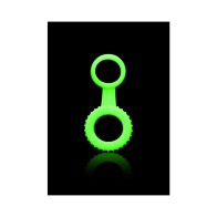 Ouch! Glow in the Dark Cockring & Ball Strap for Thrilling Bondage Fun