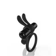 Screaming O 4T Ohare Vibrador Conejo Doble Cockring Negro | Placer Emocionante